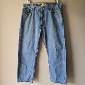 Levis 505 Regular Fit Mens Jeans 40x30 Medium Wash Blue Denim Straight Leg